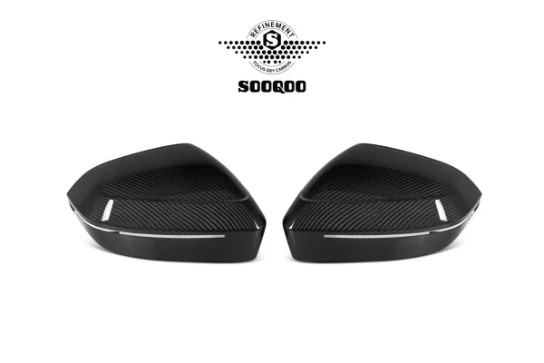 5 シリーズ G60 純正形状 プリプレグカーボン ミラーカバー 左H用 SOOQOO-H-055