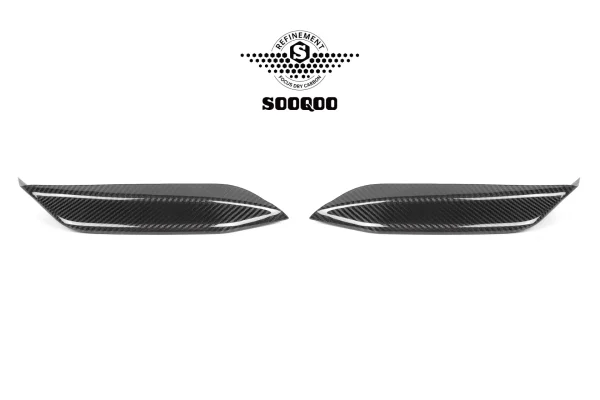 M3 F80 M4 F82 MPスタイル プリプレグカーボン フロント上スプリッター SOOQOO-T-116