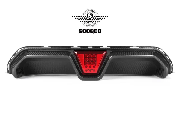 M5 F90 後期 CSスタイル プリプレグカーボン ディフューザー ブレーキランプ付き SOOQOO-T-172
