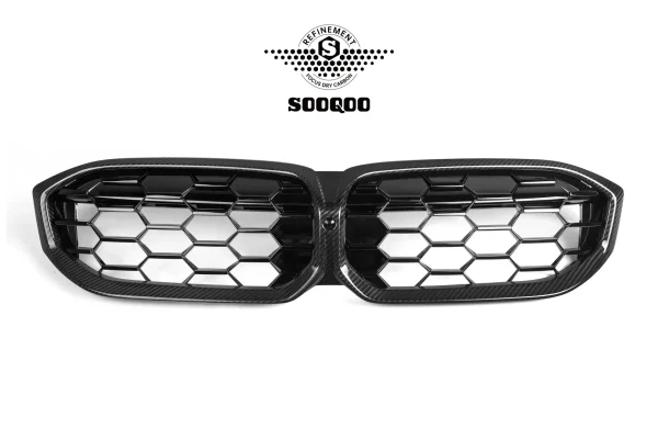 3 シリーズ G20 後期 ダイアモンド形状 プリプレグカーボン フロントグリル SOOQOO-T-244C