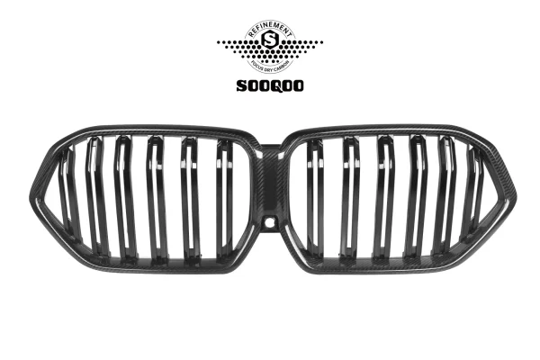 X6 G06 デュアルスラント プリプレグカーボン フロントグリル SOOQOO-T-257B