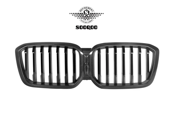 X3 G01 後期 シングルスラント プリプレグカーボン フロントグリル SOOQOO-T-260A