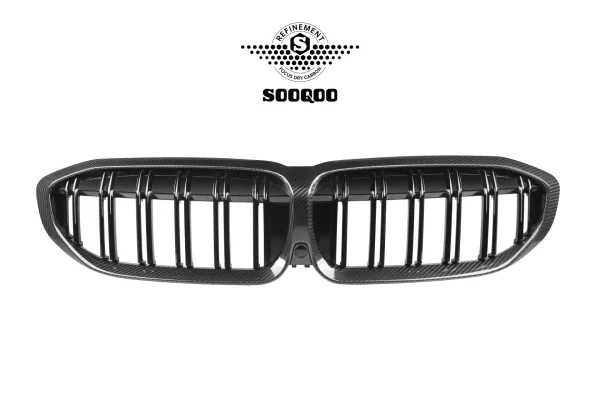 3 シリーズ G20 前期 デュアルスラント プリプレグカーボン フロントグリル SOOQOO-T-269B