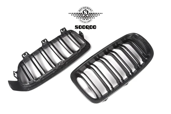 3 シリーズ F30 デュアルスラント プリプレグカーボン フロントグリル SOOQOO-T-270B