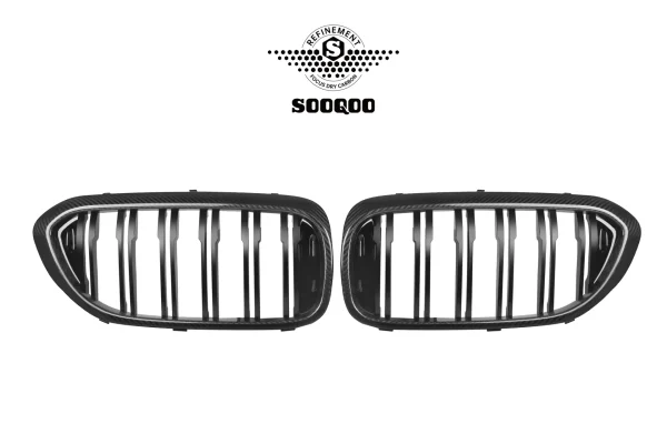 5 シリーズ G30 前期 デュアルスラント プリプレグカーボン フロントグリル SOOQOO-T-272