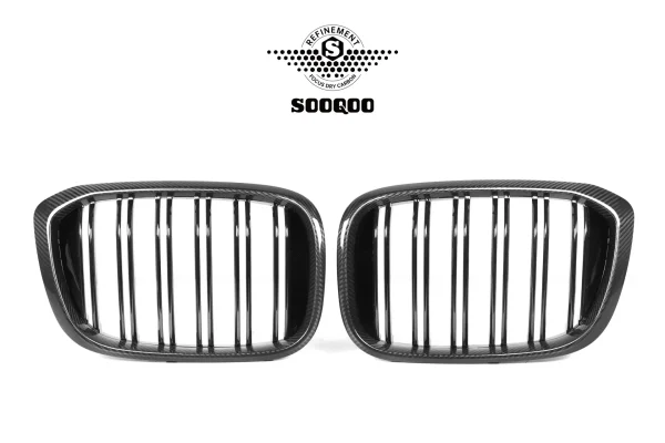 X3 G01 前期 デュアルスラント プリプレグカーボン フロントグリル SOOQOO-T-281B