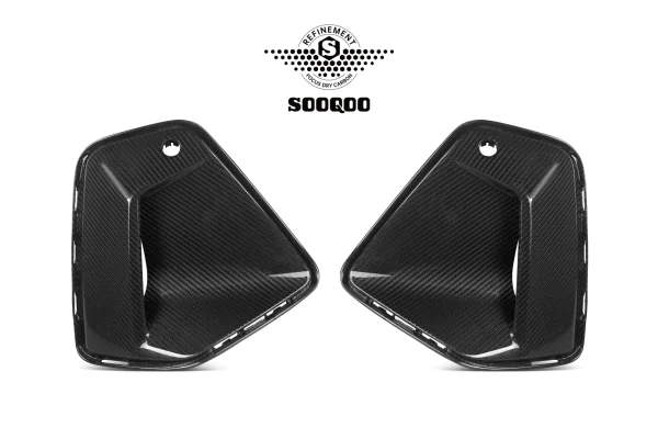 5 シリーズ G60 純正形状 プリプレグカーボン フロントサイドダクトトリム SOOQOO-T-426