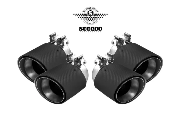 M5 G90 純正形状 プリプレグカーボン マフラーカッター SOOQOO-T-506