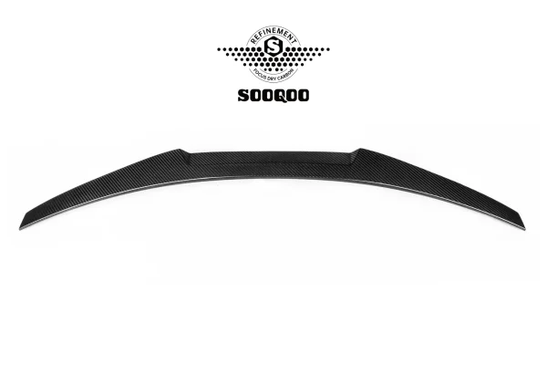 A5 B8 4ドア M4 スタイル 本カーボン スポイラー SOOQOO-T-030